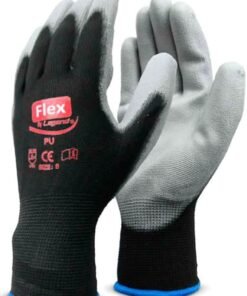 Guante Pu Flex Negro x Par Talla 10 L-1000