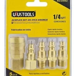 Set 5 Pcs Acoples Bronce Utustools