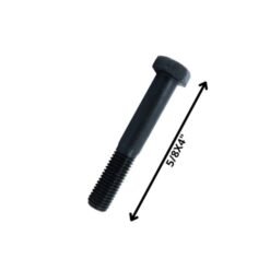 Perno Hex. 5/8"x4" G-2 C/u Negro