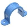Abrazadera Pvc Hidraulico 25mm (omega Celeste)
