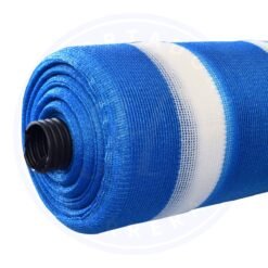 Malla Raschel Azul/bco 4.2 x mt Lineal 80%