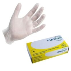 Guante Vinilo Blanco (l) C/u Muncare