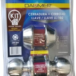 Kit Pomo+cerrojo Llave/llave Ll-102 Daumer Blister