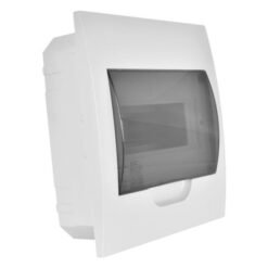 Tablero Enbutido 8 Modulos Puerta Tranparente