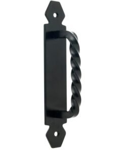 Manilla Metal Torcida Negra C/placa Espiga