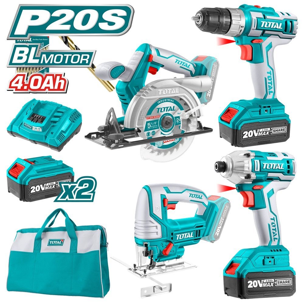 Combo Sierra Circular + Sierra Caladora + Taladodro Total (tckli2010)