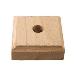 Roseta Madera Cuadrada C/u