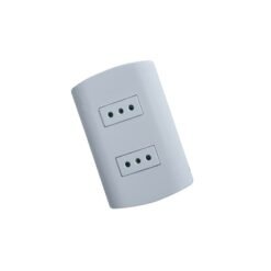 Enchufe Embutido Doble Blanco Mec