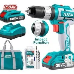 Taladro Inalambrico 20v. 2 Baterias+bolso+acc (tidli2002) Total