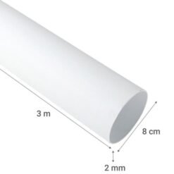 Tubo Bajada Blanco Vinilit 80mm x 3mt