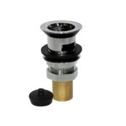 Desague Metal 11/4" con Rebalse Y Tapon Hoffens