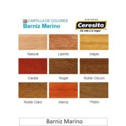 Barniz Marino Roble Oscuro Litro Ceresita