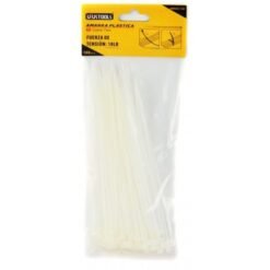 Amarra Plastica Blanca 2.5 x 100mm 100un (amr002)