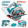 Sierra Circular Inalámbrica 185mm 20v + Cargador + Betería Total (TSLI18511)