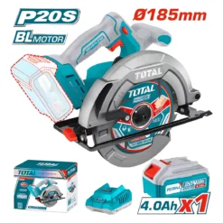 Sierra Circular Inalámbrica 185mm 20v + Cargador + Betería Total (TSLI18511)