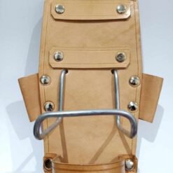 Porta Martillo Cuero con porta huincha, escuadra y lapiz