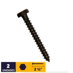 Tirafondo Hex. 1/4"x21/2" C/u