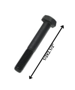 Perno Hex. 1/2"x21/2" G-2 Negro C/u