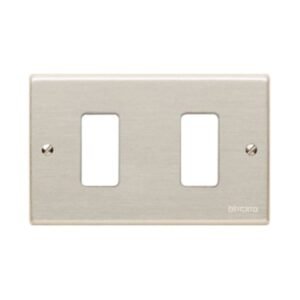 Placa Metalica 2 Puestos Bticino