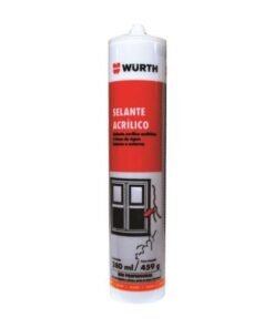 Sellador Acrilico Pintable Blanco 280ml Wurth