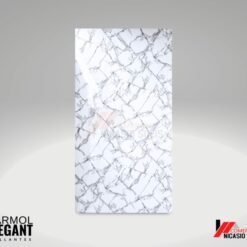 Moldura Marmol Elegant Blanco Grieta 3mts x 8cm Pme-01