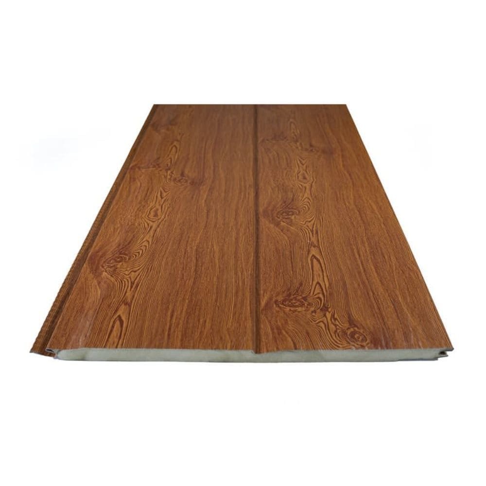 Revestimiento Exterior Alum. Nogal 2 Tablas 3.85cm x 3.80mt