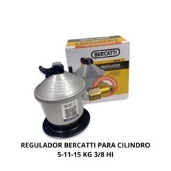 Regulador Gas 15 kg 3/8 Hilo Izq Bercatti