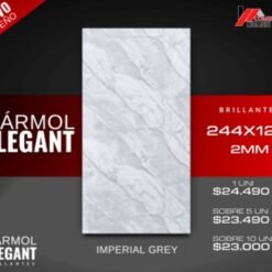 Placa Marmol Elegant Granito Gris 1.22 x 2.44 x 3 mm (pme-16)