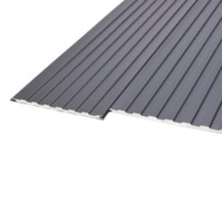 Revestimiento Metal Siding Gris Grafito 4 Tablas 3.80m X0.38mx16mm Und