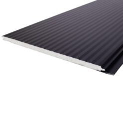 Revestimiento Metal Siding Negro 4 Tablas 3.80m X0.38mx16mm Und