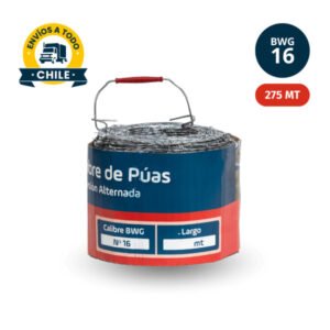 Alambre Puas N° 16 x 500 mt Geobosques