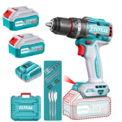 Taladro Percutor Inalambrico 13mm 96nm 20v + 2 Baterias + Cargador