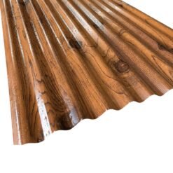 Zinc 5v Diseño Madera Castaño 0.30 x 0,895 x 2.50 mt