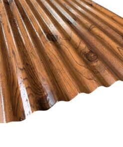 Zinc 5v Diseño Madera Castaño 0.30 x 0,895 x 2.50 mt