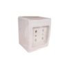 Casquete Hidrobox Ip55 C/enchufe Doble 2p+ 10/16a Ekoline