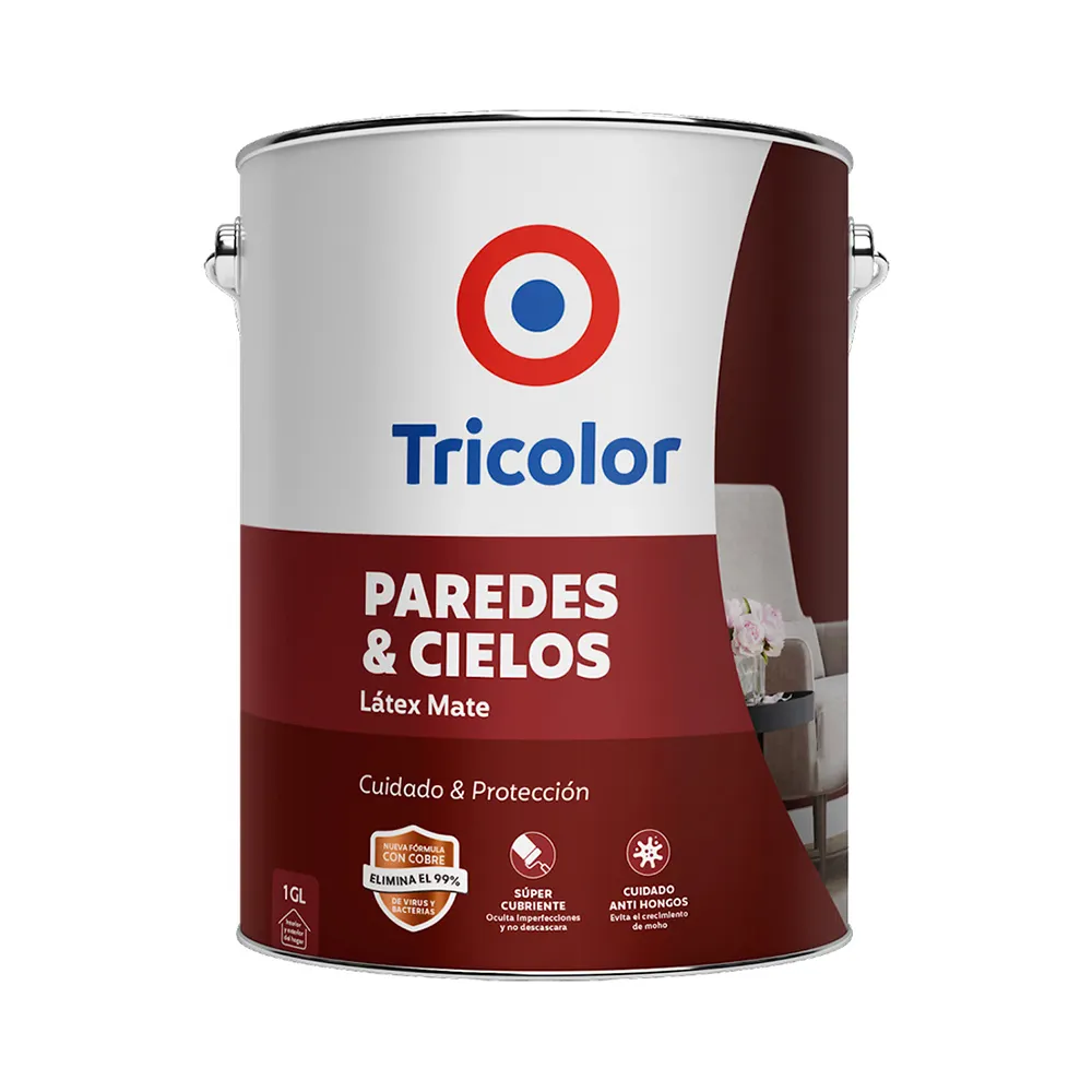 Latex Paredes Y Cielo Blanco Perfecto Galon Tricolor