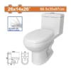 Wc Taza de Baño Tanque Alto Blanco Wadfow (wmy1a00)