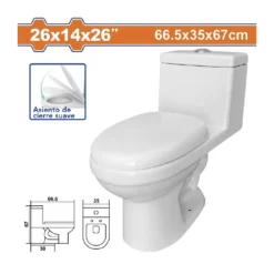 Wc Taza de Baño Tanque Alto Blanco Wadfow (wmy1a00)