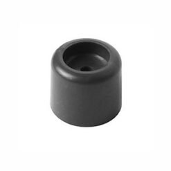 Tope Puerta Plastico Negro Goma C/u