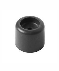 Tope Puerta Plastico Negro Goma C/u