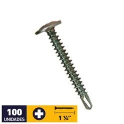 Tornillo Lenteja 8x1 1/4" P/broca C/u