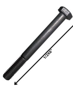 Perno Hex. 1/2"x6" G-2 Negro C/u