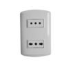 Enchufe Embutido Doble 10 - 16 Amp Blanco Bticino (pu1280)