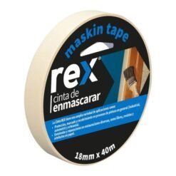 Cinta Enmascarar 3/4" (18mm) C/u (pegote) Rex