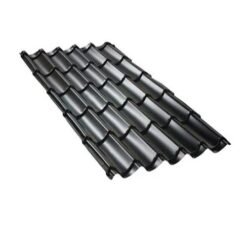 Teja Continua Negra 1.075x0.40x2mt