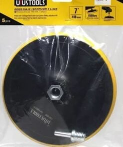 Disco Goma Pulir 7'' + 5 Lijas (dp180j) Uyustools