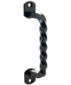 Manilla Metal Torcida Negra sin Placa 15cm (b0057)