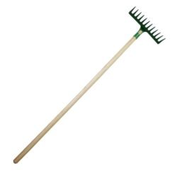 Rastrillo 14dts Verde M/madera Lioi