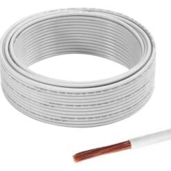 Cable Eva 2,5mm Blanco Rollo 10mts