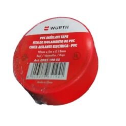 Huincha Aisladora 5mt Roja Wurth